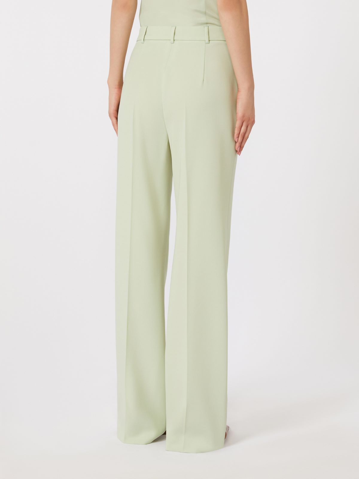 Wool crepe trousers - GREEN - Max Mara - 5