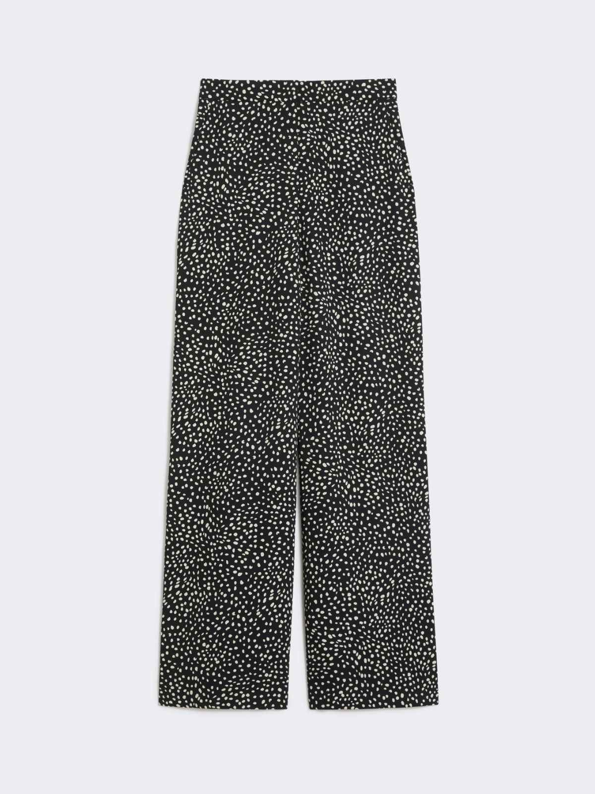 Printed sablé trousers - BLACK - Max Mara - 5