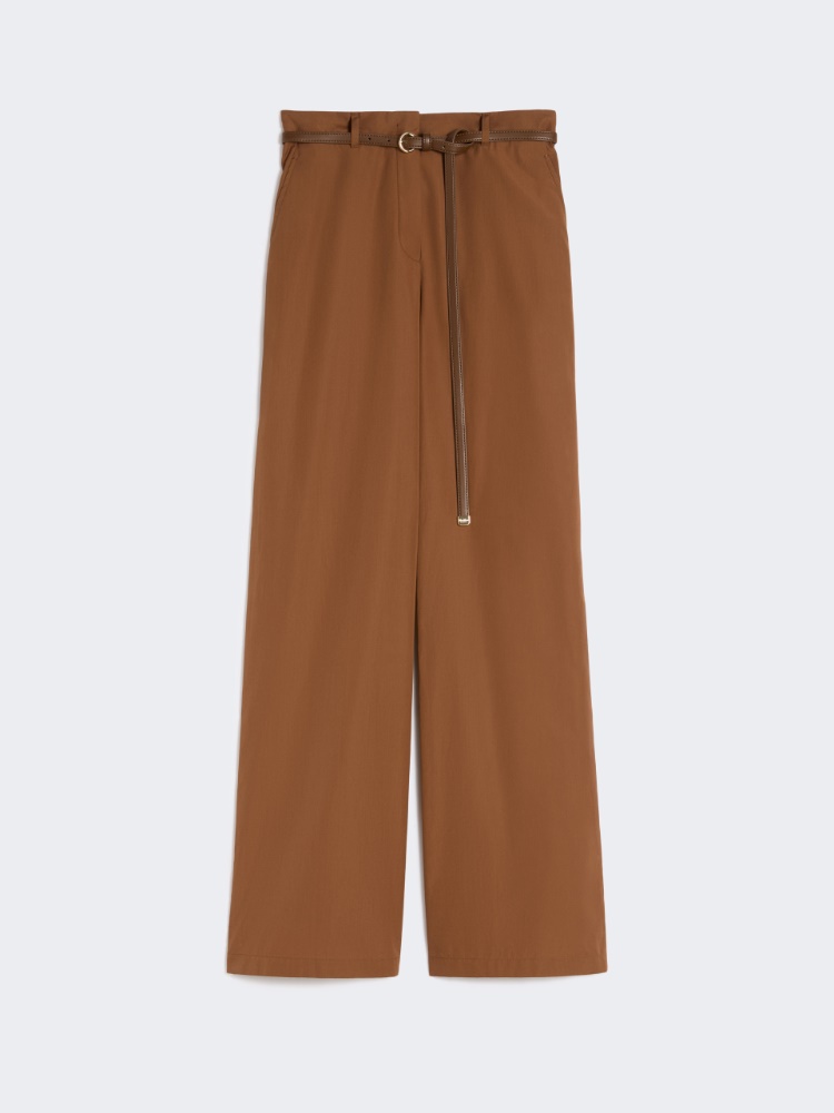 Cotton poplin trousers - CLAY - Max Mara - 4