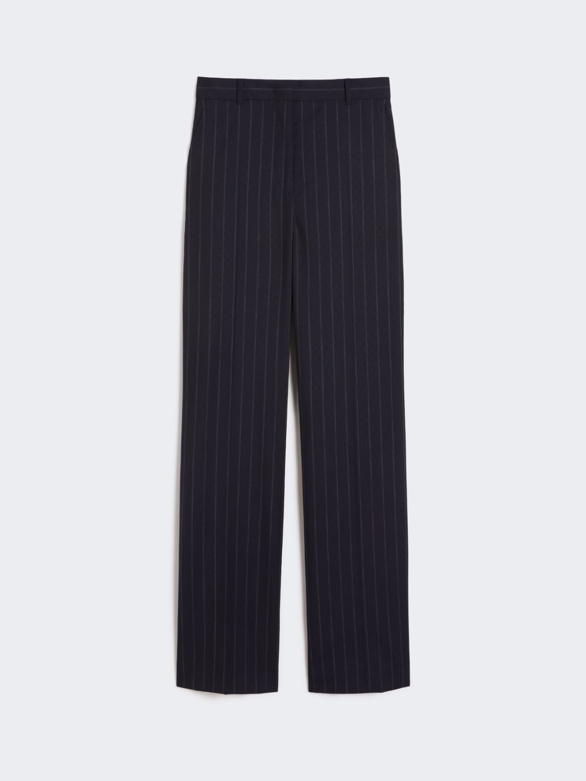 Pinstripe wool trousers - NAVY - Max Mara - 9
