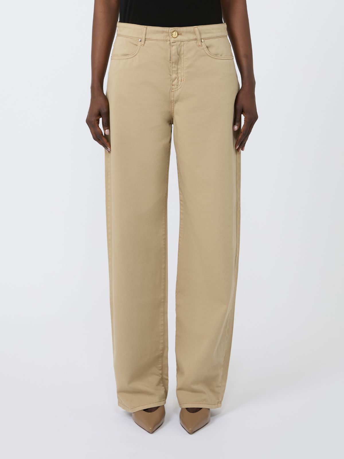 Cotton satin baggy trousers - COLONIAL - Max Mara - 2