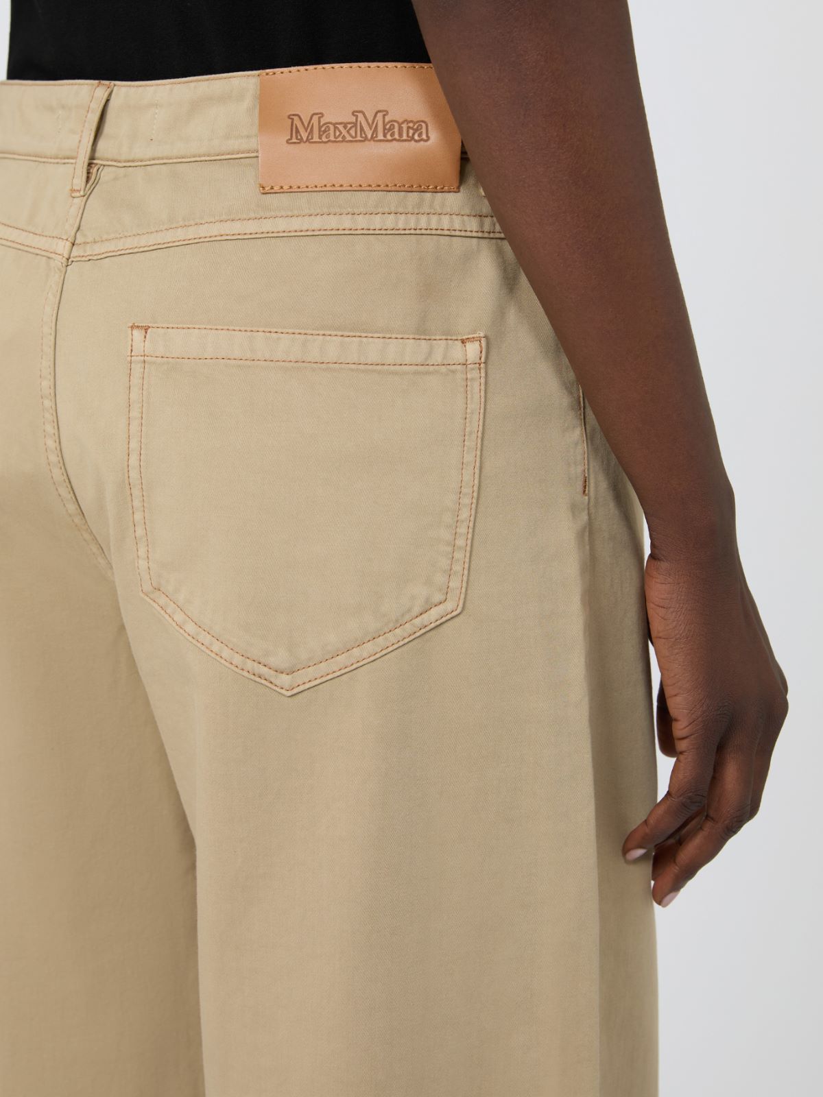 Cotton satin baggy trousers - COLONIAL - Max Mara - 4