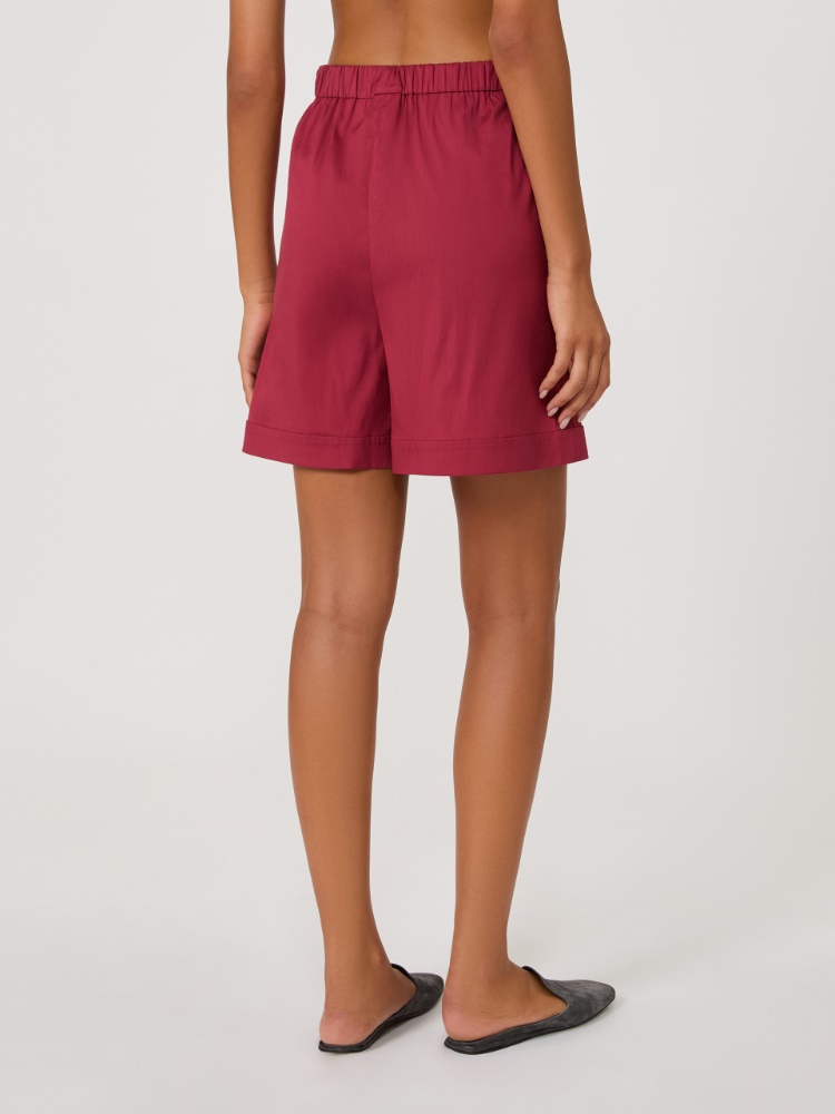 Stretch poplin Bermuda shorts - GERANIUM - Max Mara - 3