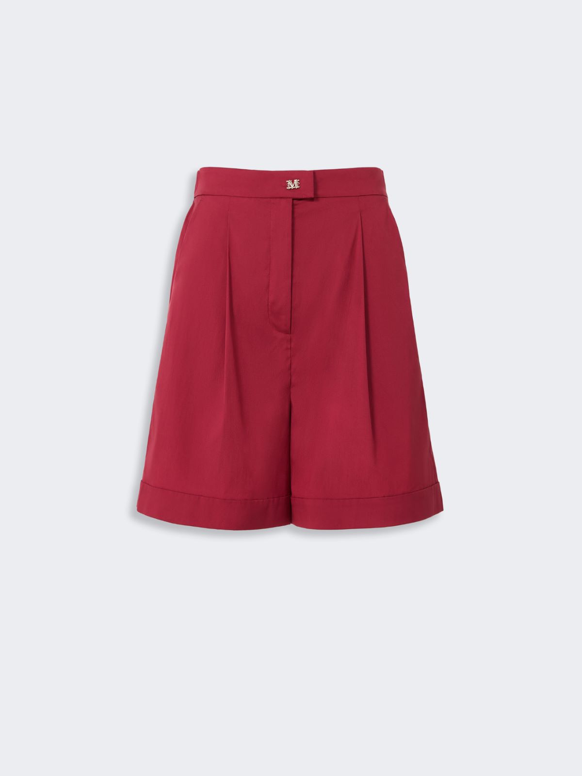 Stretch poplin Bermuda shorts - GERANIUM - Max Mara - 5