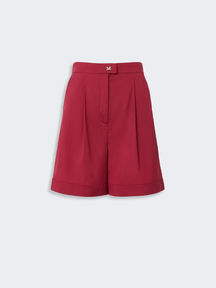 Stretch poplin Bermuda shorts - GERANIUM - Max Mara - 5