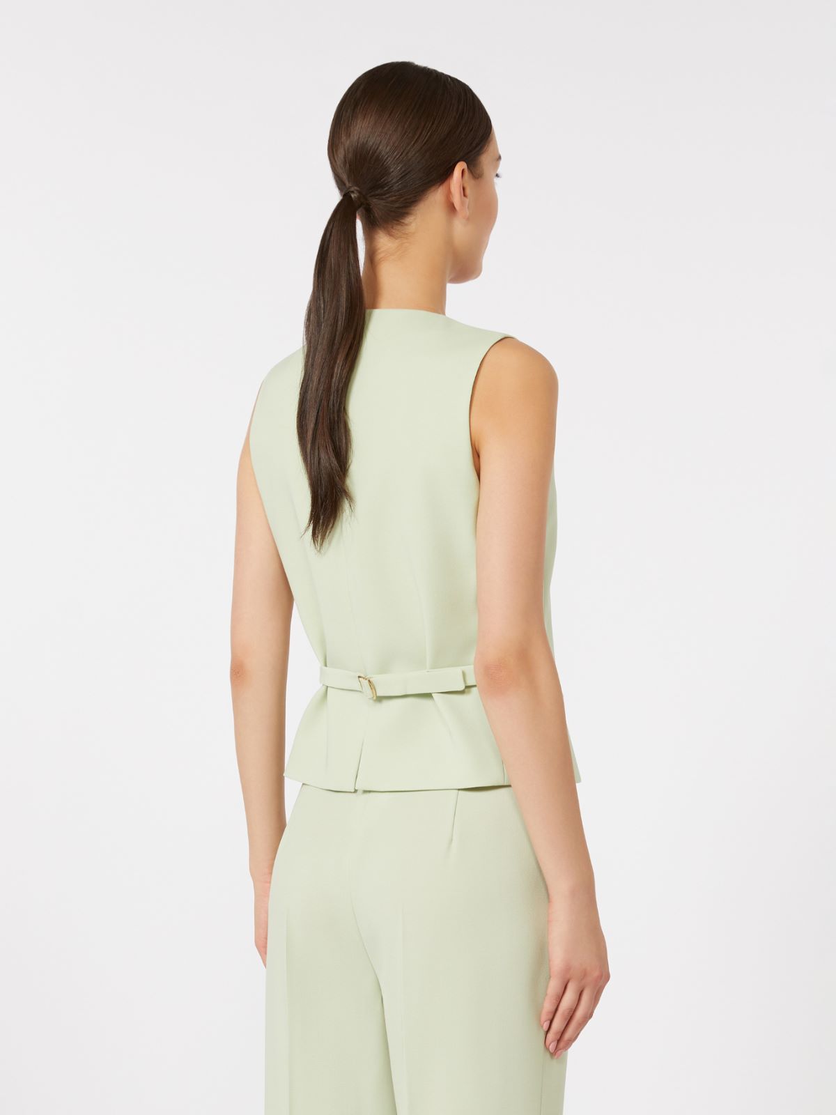 Weste aus Woll-Crêpe - GRUEN - Max Mara - 5