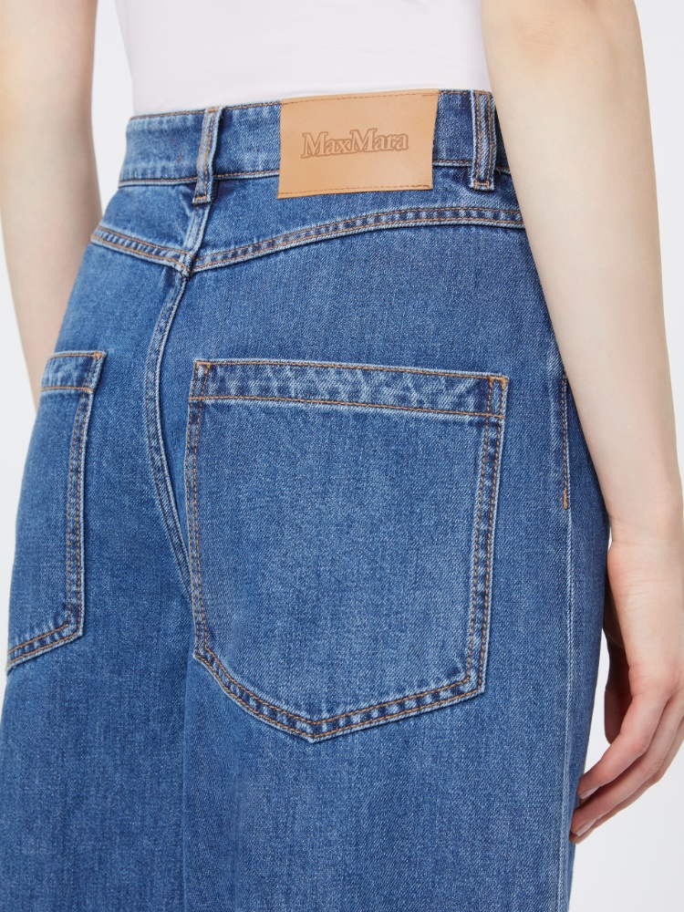 Straight-fit cotton denim jeans - NAVY - 5