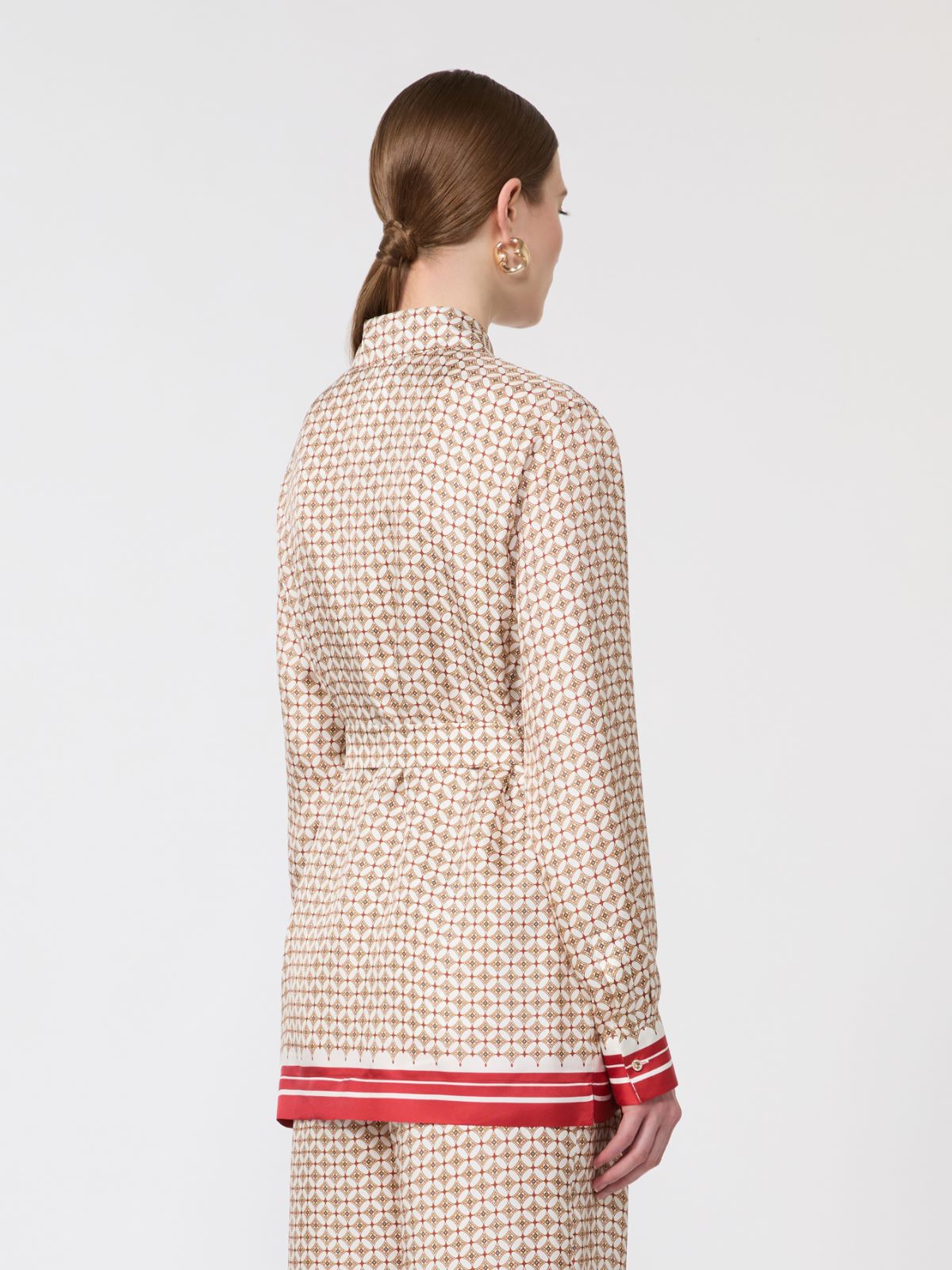 Printed silk shirt - RED - Max Mara - 6