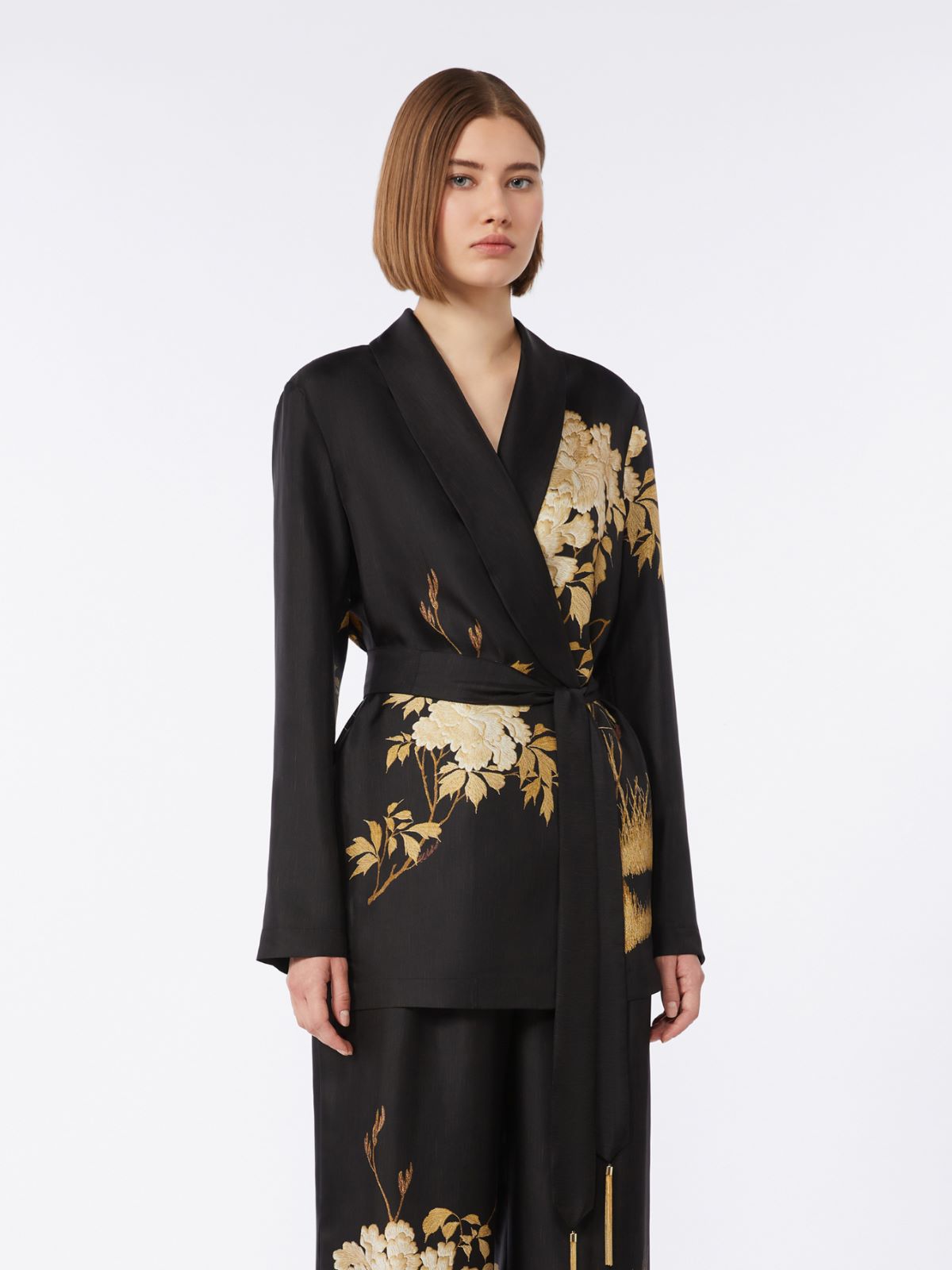 Tunique en soie imprimée - NOIR - Max Mara - 9