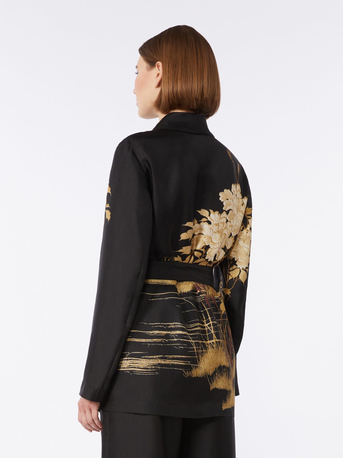 Tunique en soie imprimée - NOIR - Max Mara - 9