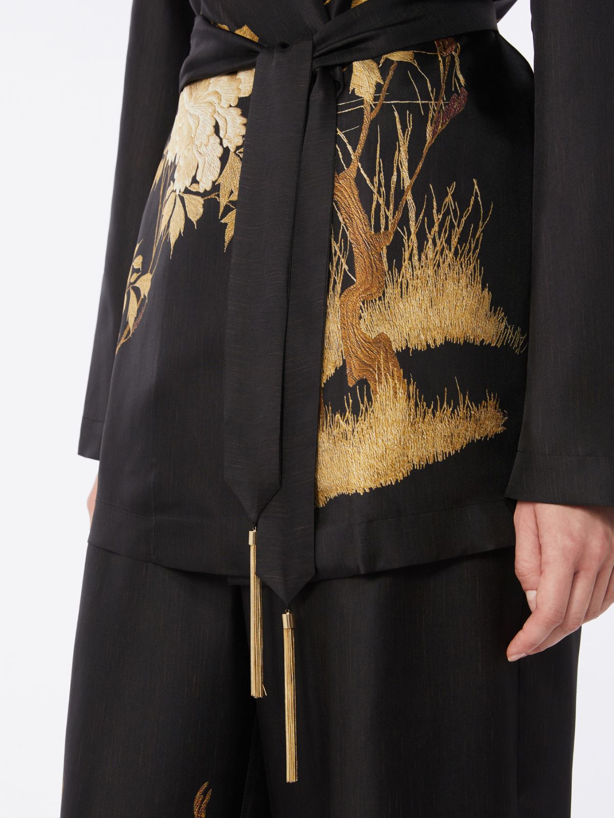 Tunique en soie imprimée - NOIR - Max Mara - 9