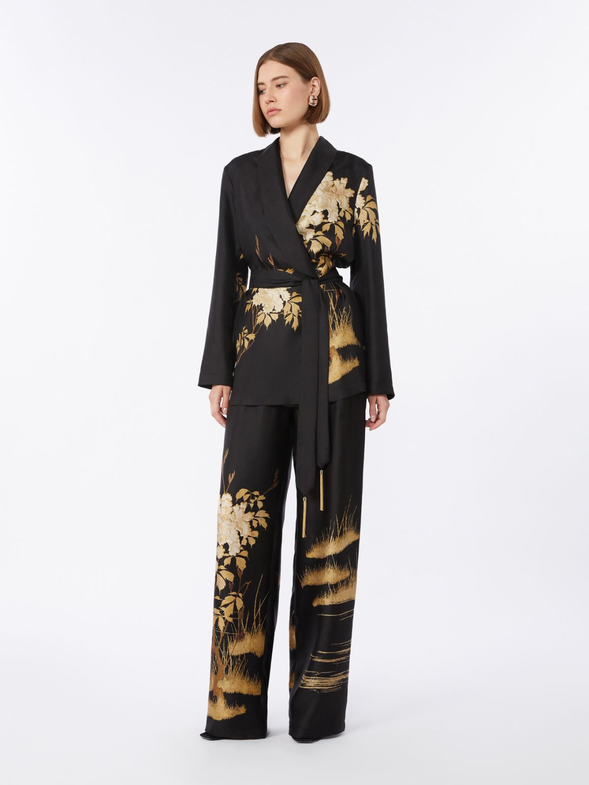 Tunique en soie imprimée - NOIR - Max Mara - 9