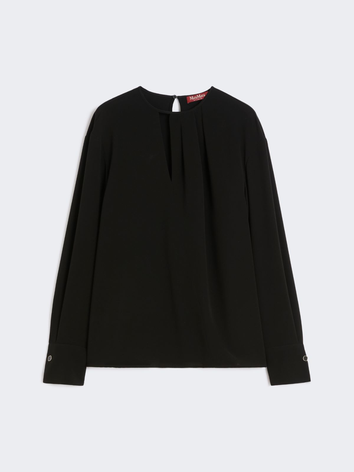 Lightweight cady blouse - BLACK - Max Mara - 6