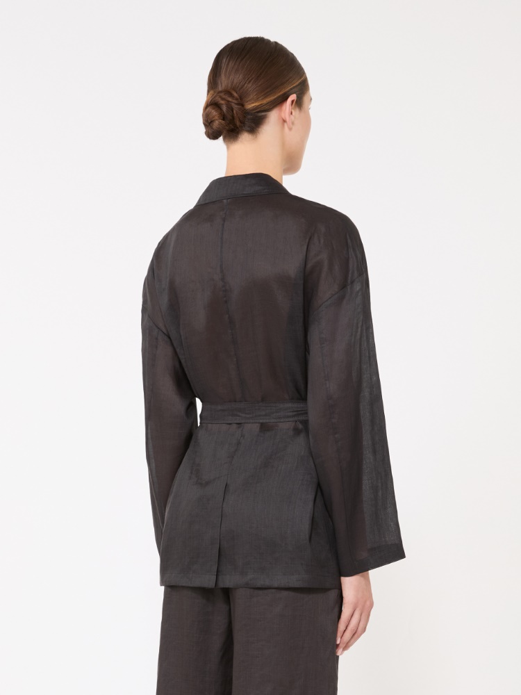 [ファット] ラミー ガーゼ  ジャケット - BLACK - 3