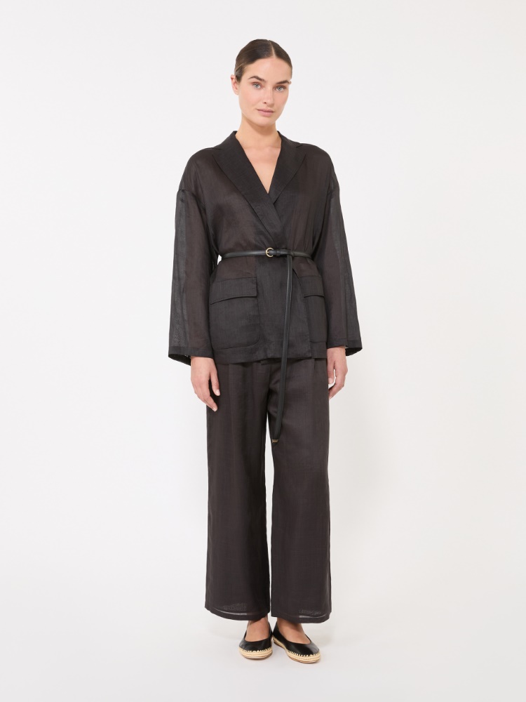 [ファット] ラミー ガーゼ  ジャケット + BLACK - Max Mara