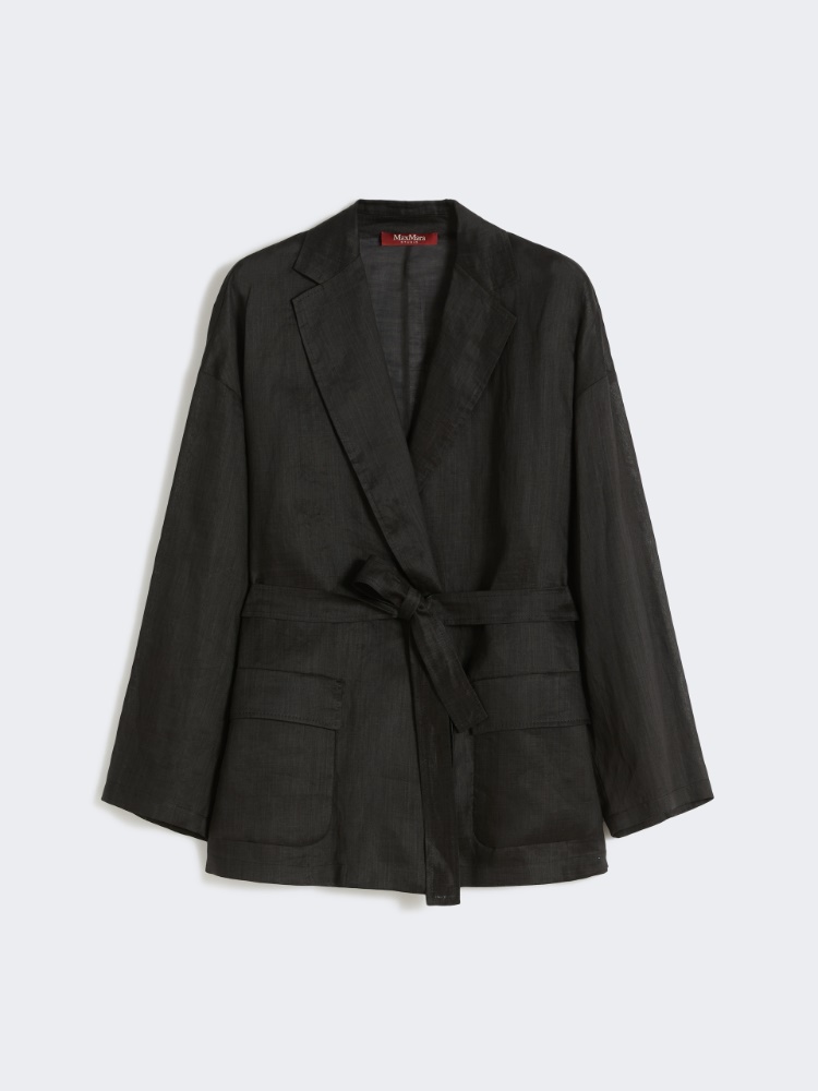 [ファット] ラミー ガーゼ  ジャケット - BLACK