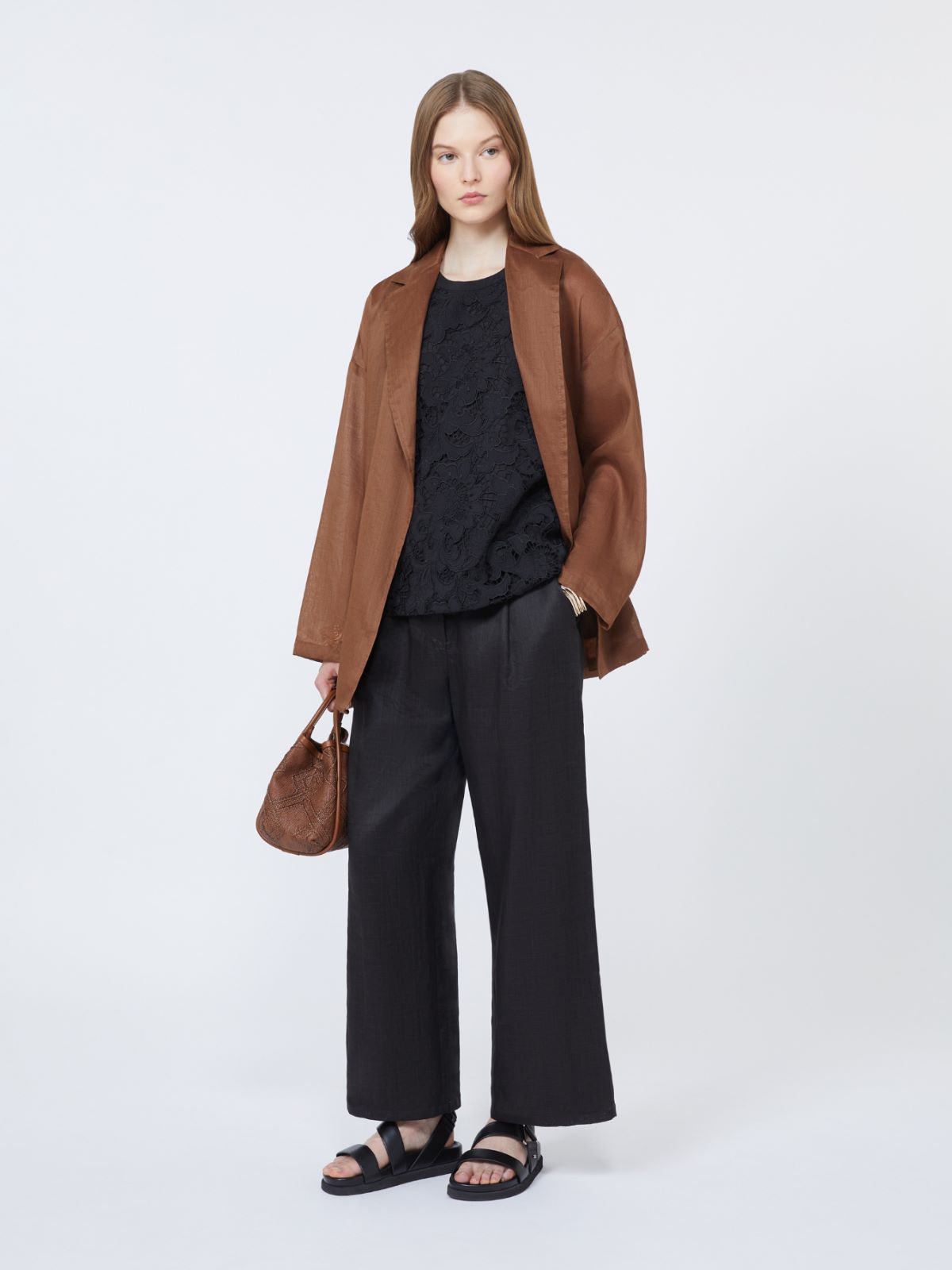Ramie canvas jacket - CLAY - Max Mara