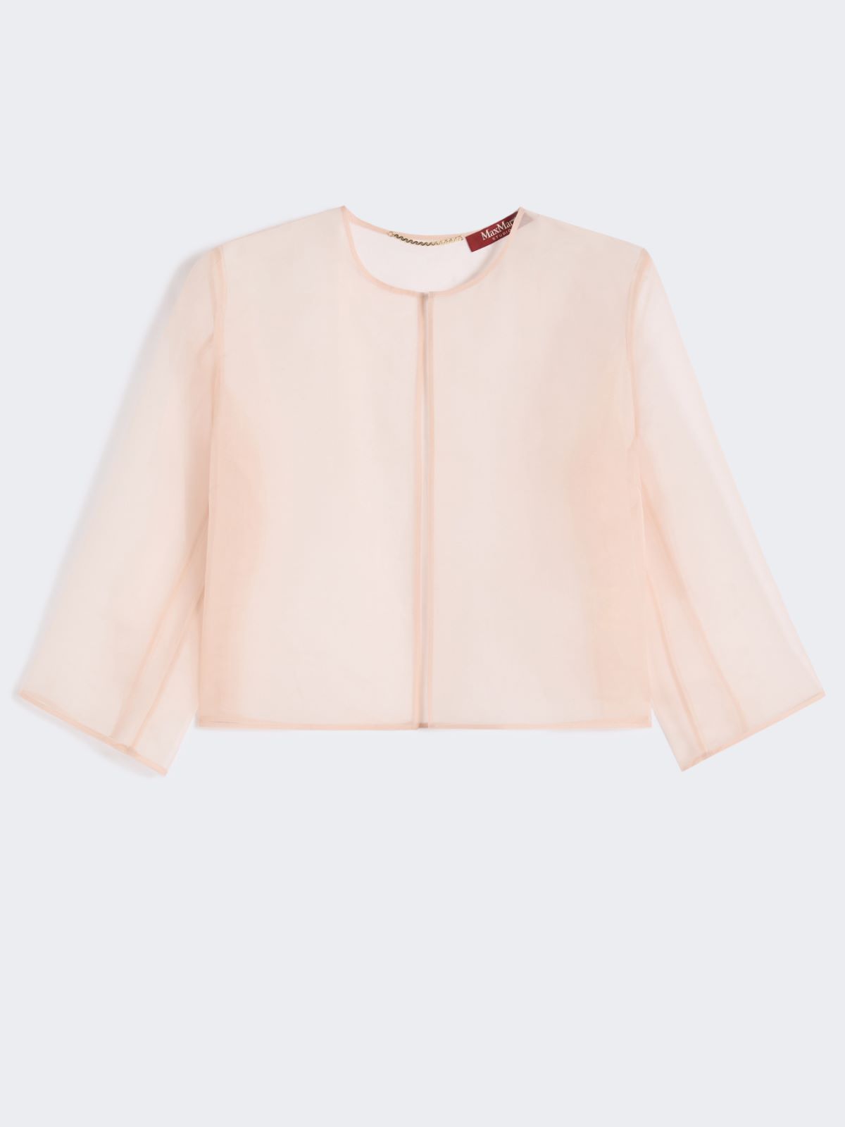 Silk organza cropped jacket - POWDER - Max Mara - 4