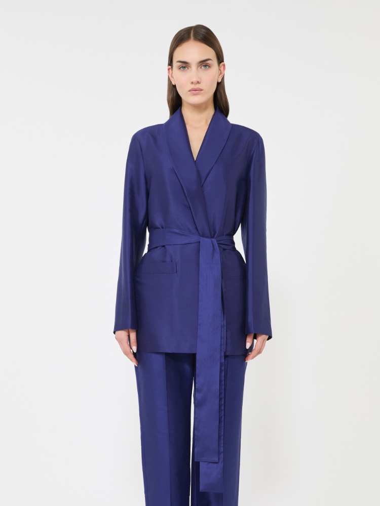 Casacca in shantung di seta - BLUETTE - 2