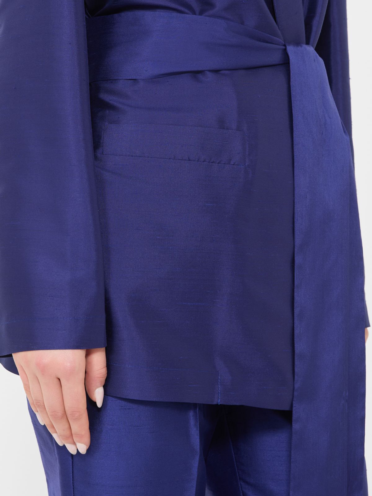 Casacca in shantung di seta - BLUETTE - 4