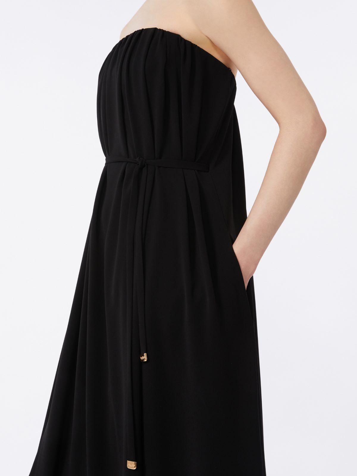 Bustierkleid aus Cady - SCHWARZ - Max Mara - 4
