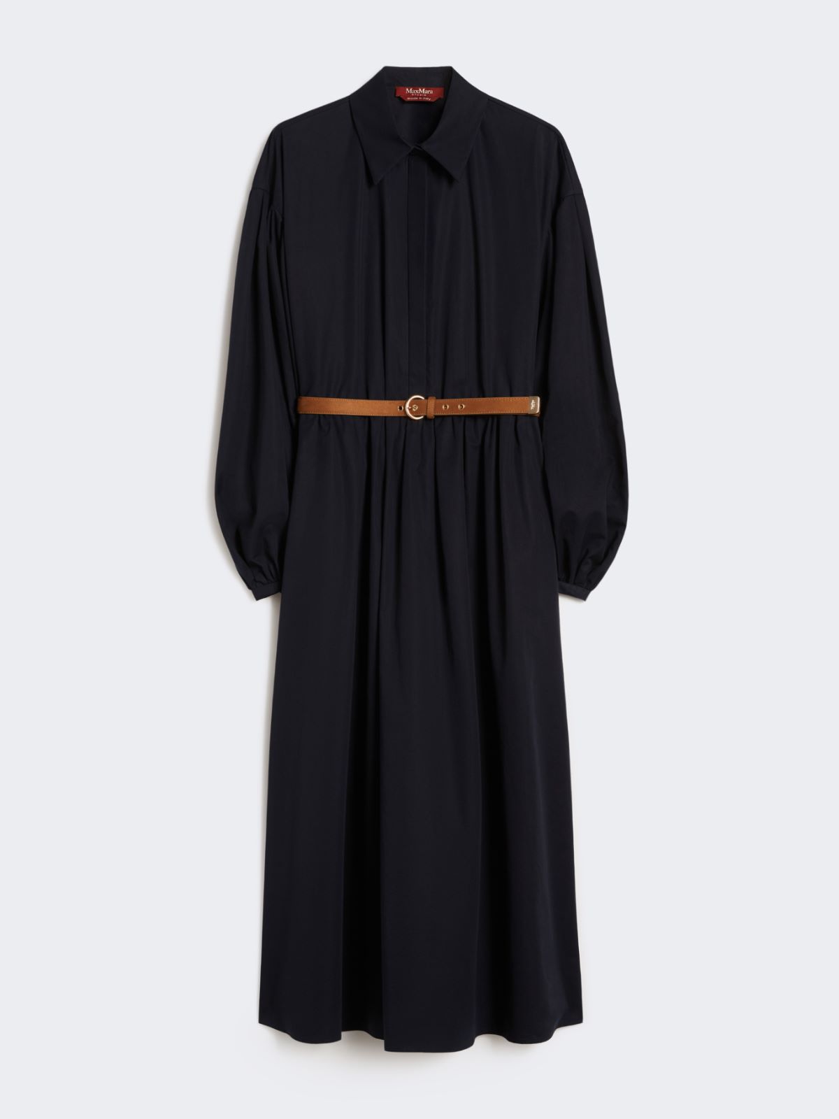 Cotton shirt dress - NAVY - Max Mara - 9