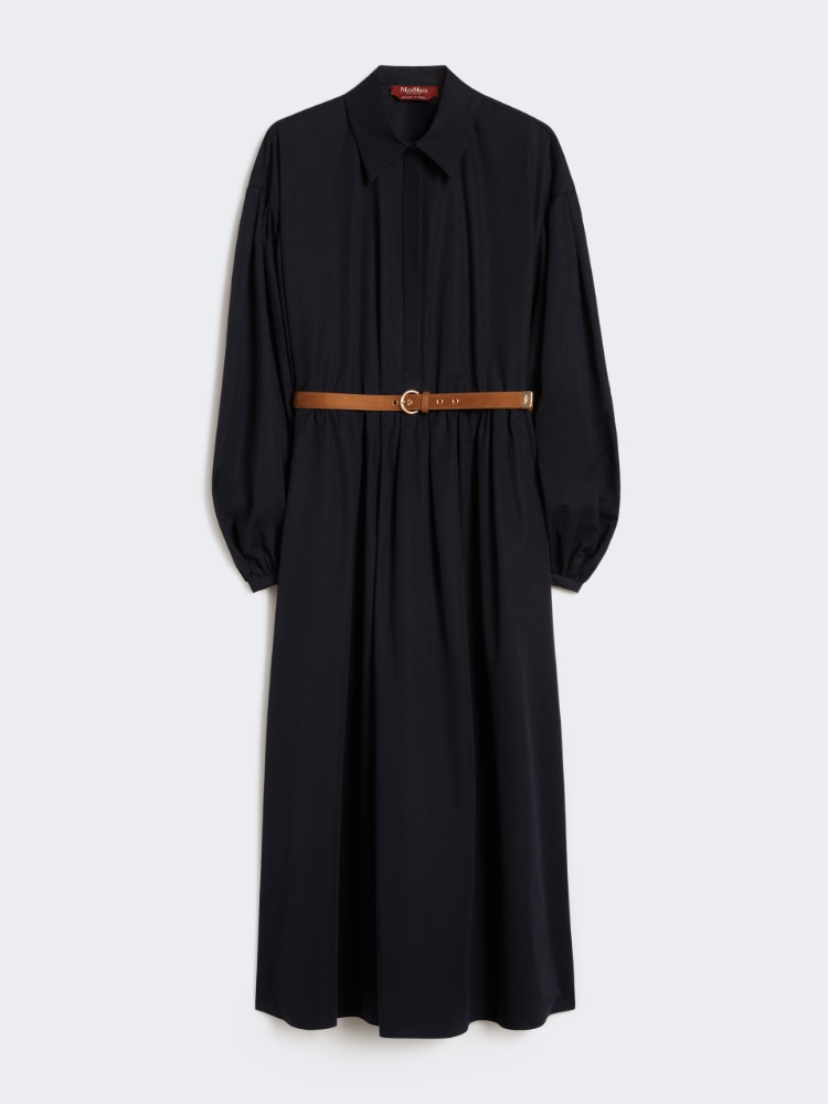 Cotton shirt dress - NAVY - Max Mara