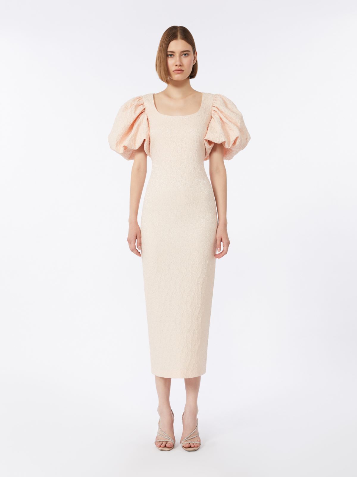 Long jacquard cloque dress - POWDER - Max Mara - 2