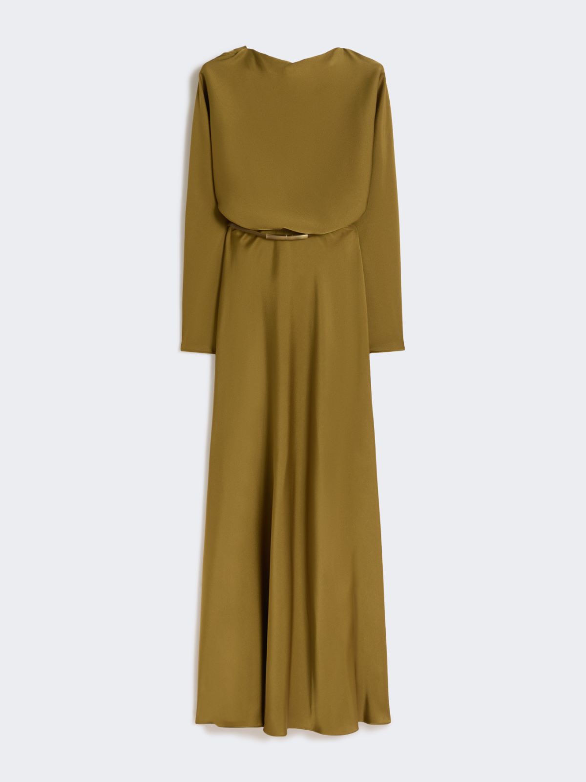 Lightweight satin dress - KAKI - Max Mara - 9