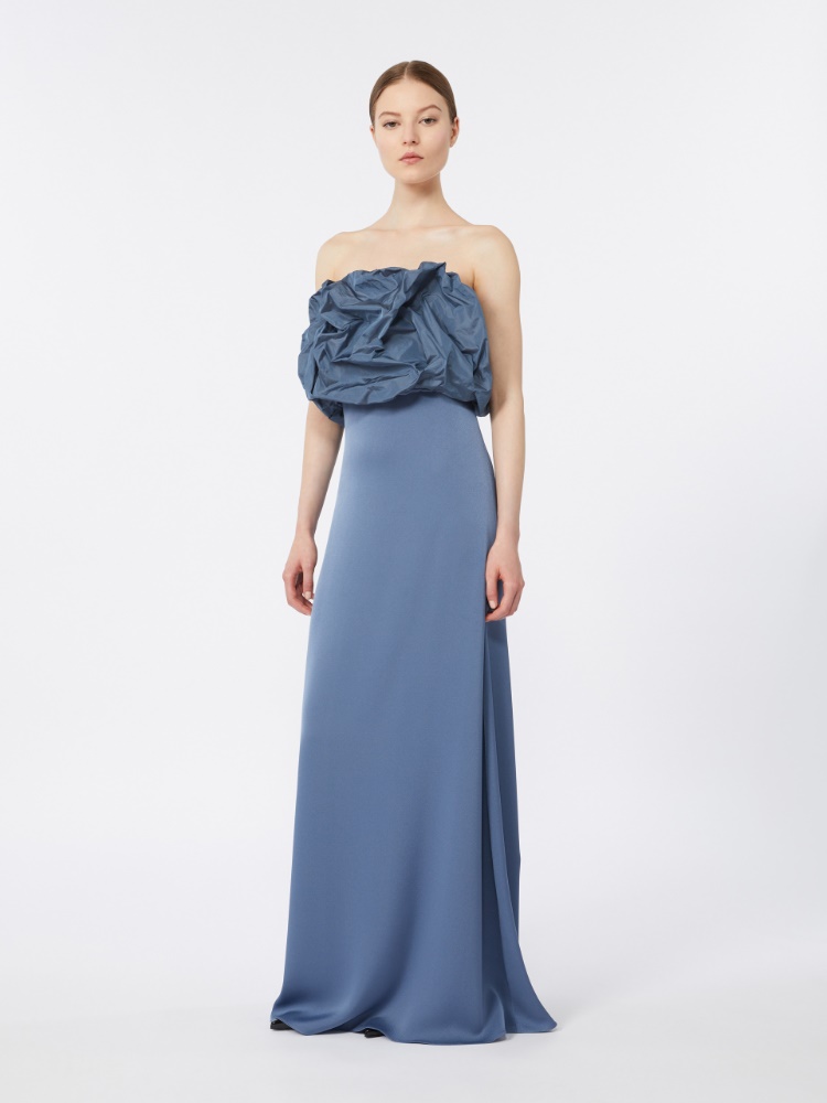 Satin and taffeta bustier dress - AVIO - 2