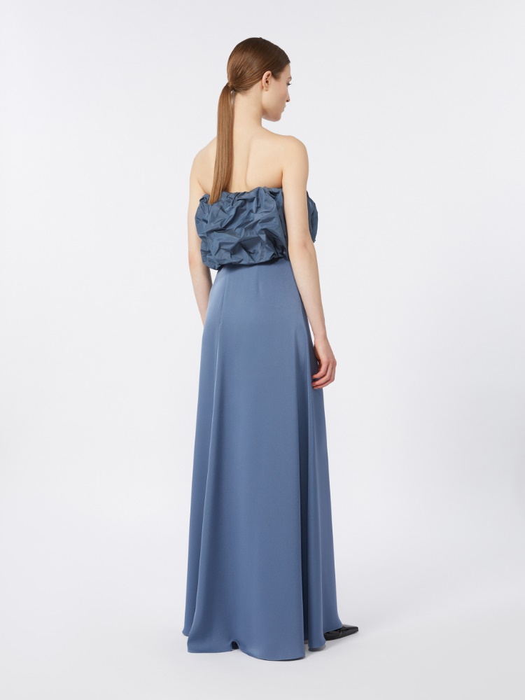 Satin and taffeta bustier dress - AVIO - 3