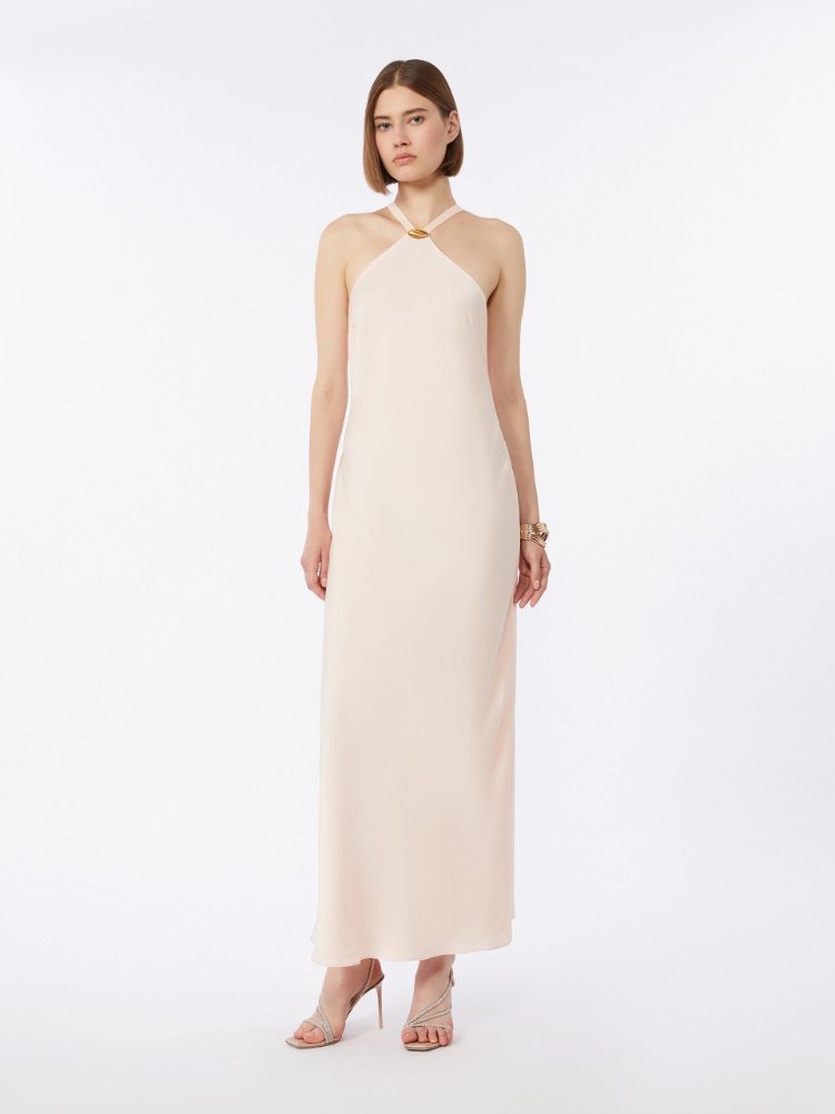 Lightweight satin dress - BEIGE PINK - Max Mara