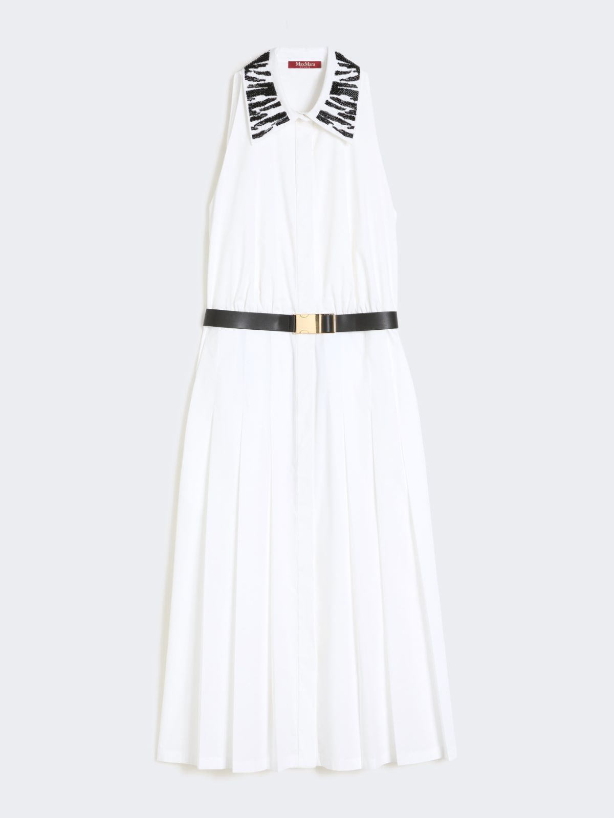 Poplin shirt dress - WHITE - 6