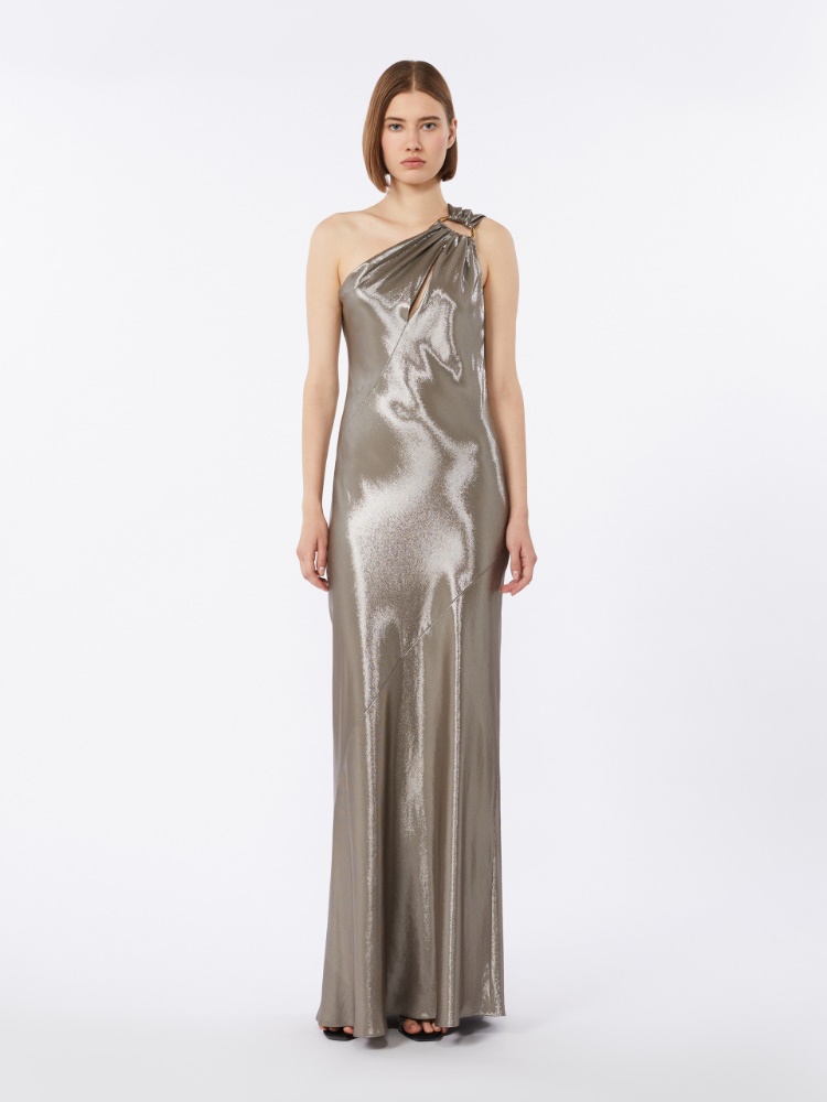 Lamé one-shoulder dress - MUD - 2