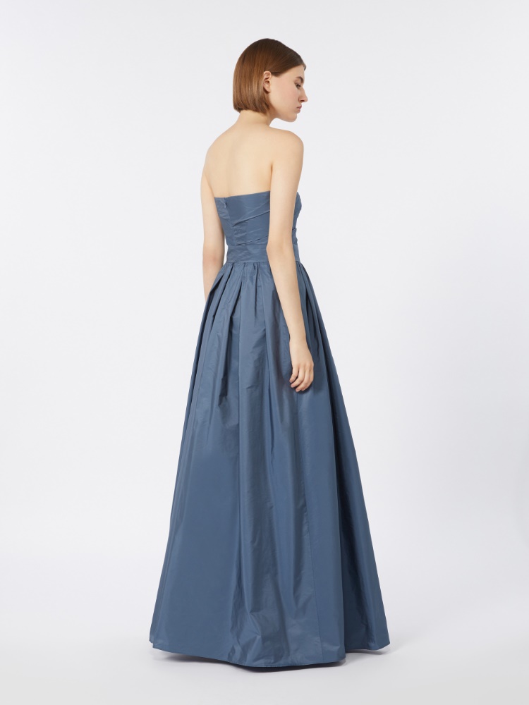 Robe bustier en taffetas - GRIS BLEU - Max Mara - 3
