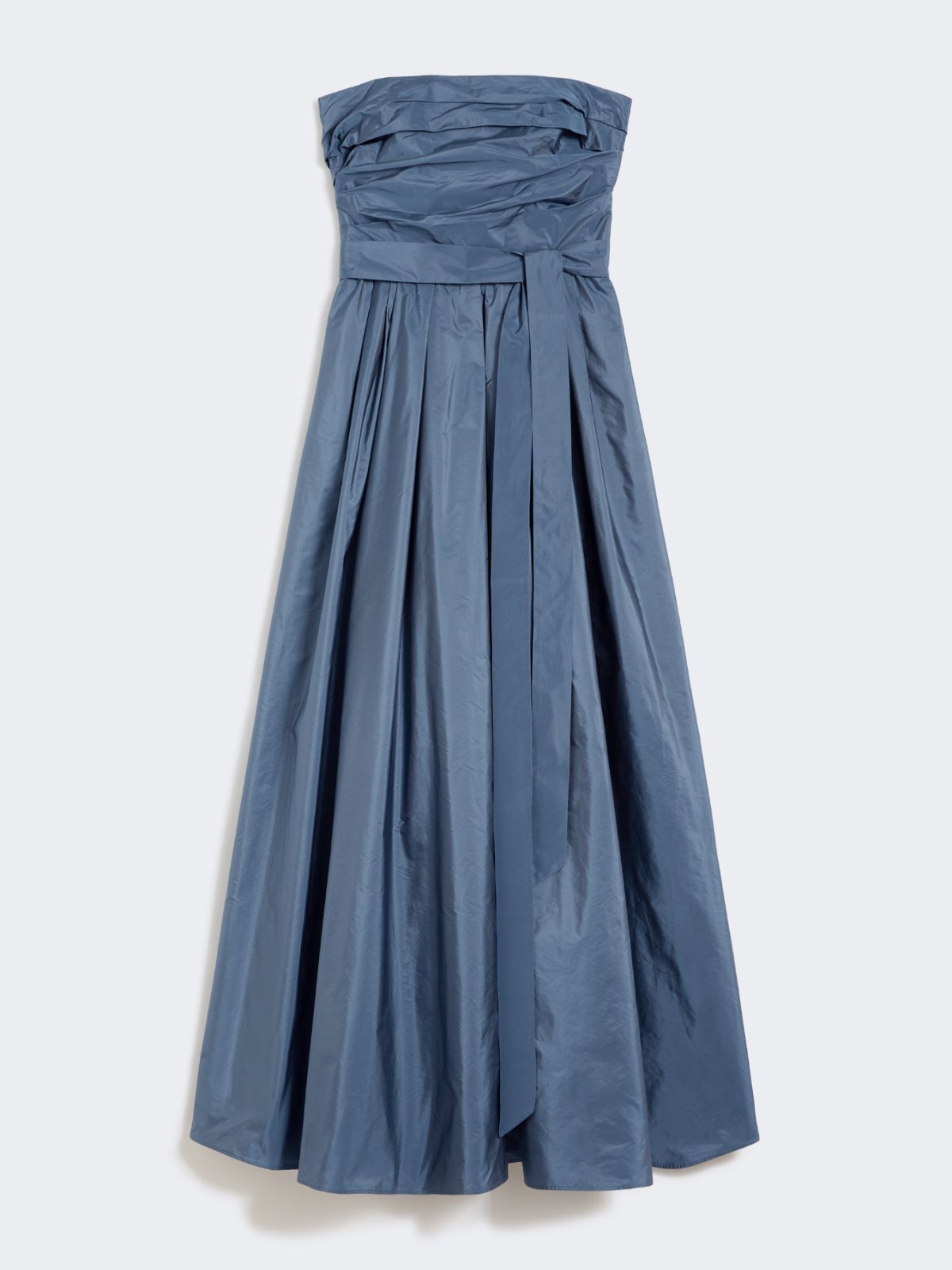 Robe bustier en taffetas - GRIS BLEU - Max Mara - 6