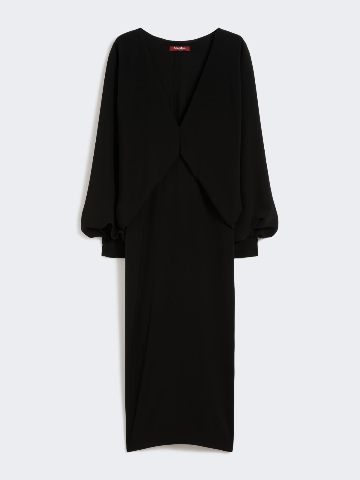 Leichtes Kleid aus Cady - SCHWARZ - Max Mara - 9