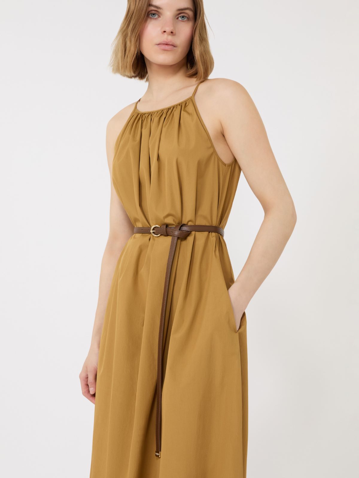 Cotton poplin dress - OCHRE - Max Mara - 4