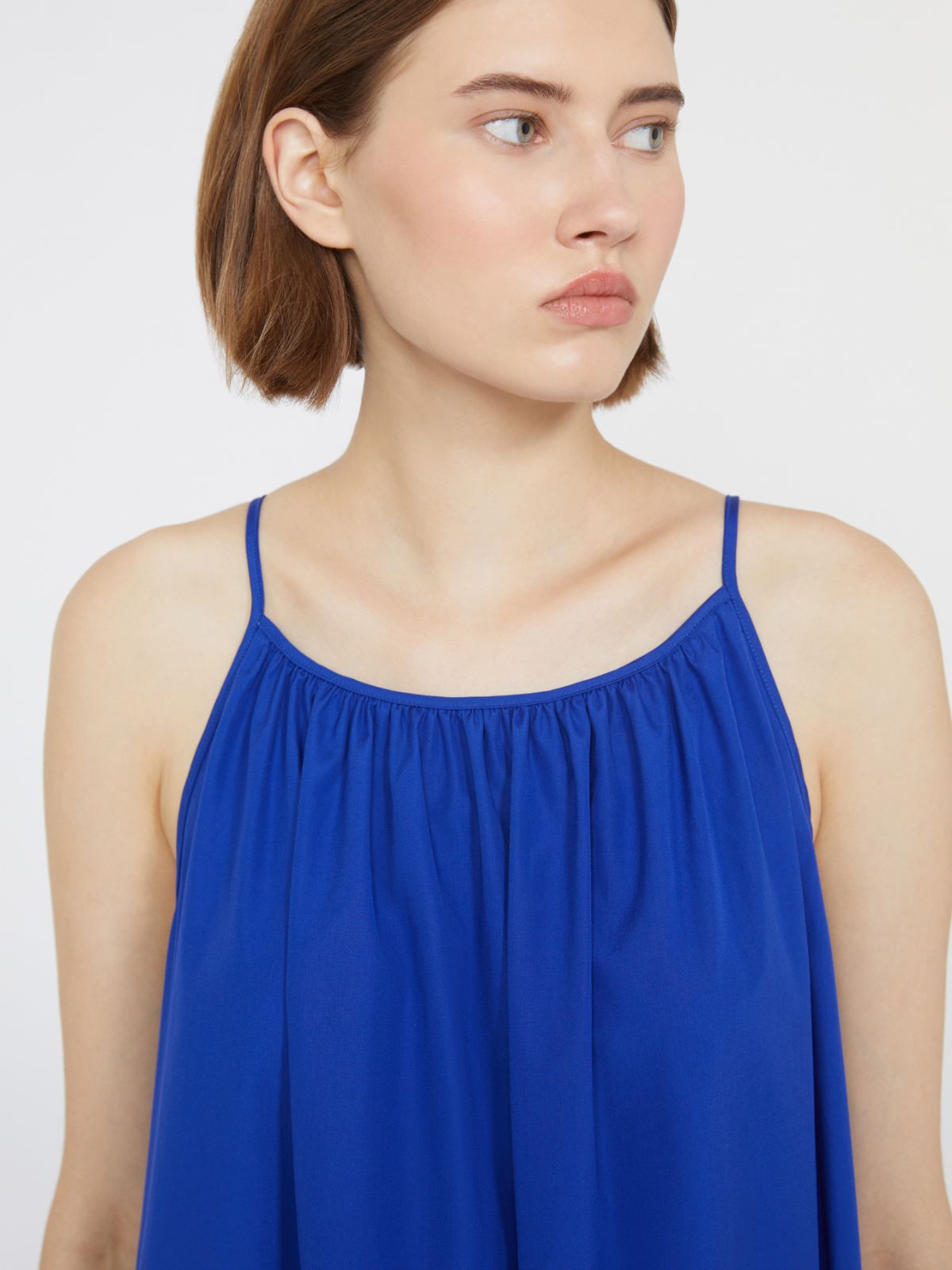 Cotton poplin dress - NAVY - Max Mara - 11