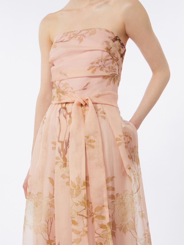 Printed silk organza dress - POWDER - Max Mara - 4