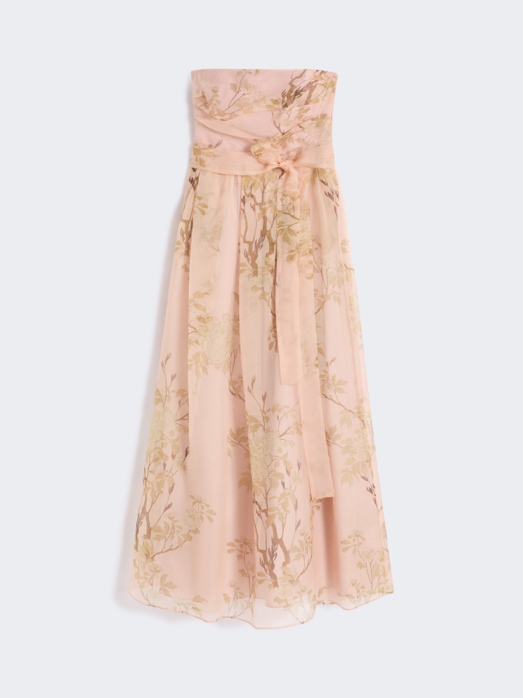 Printed silk organza dress - POWDER - Max Mara