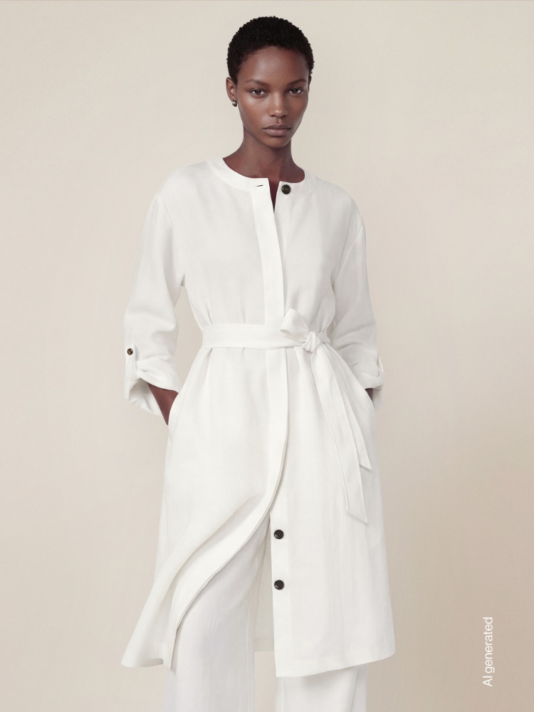 Faded linen dress + NATURAL - Max Mara