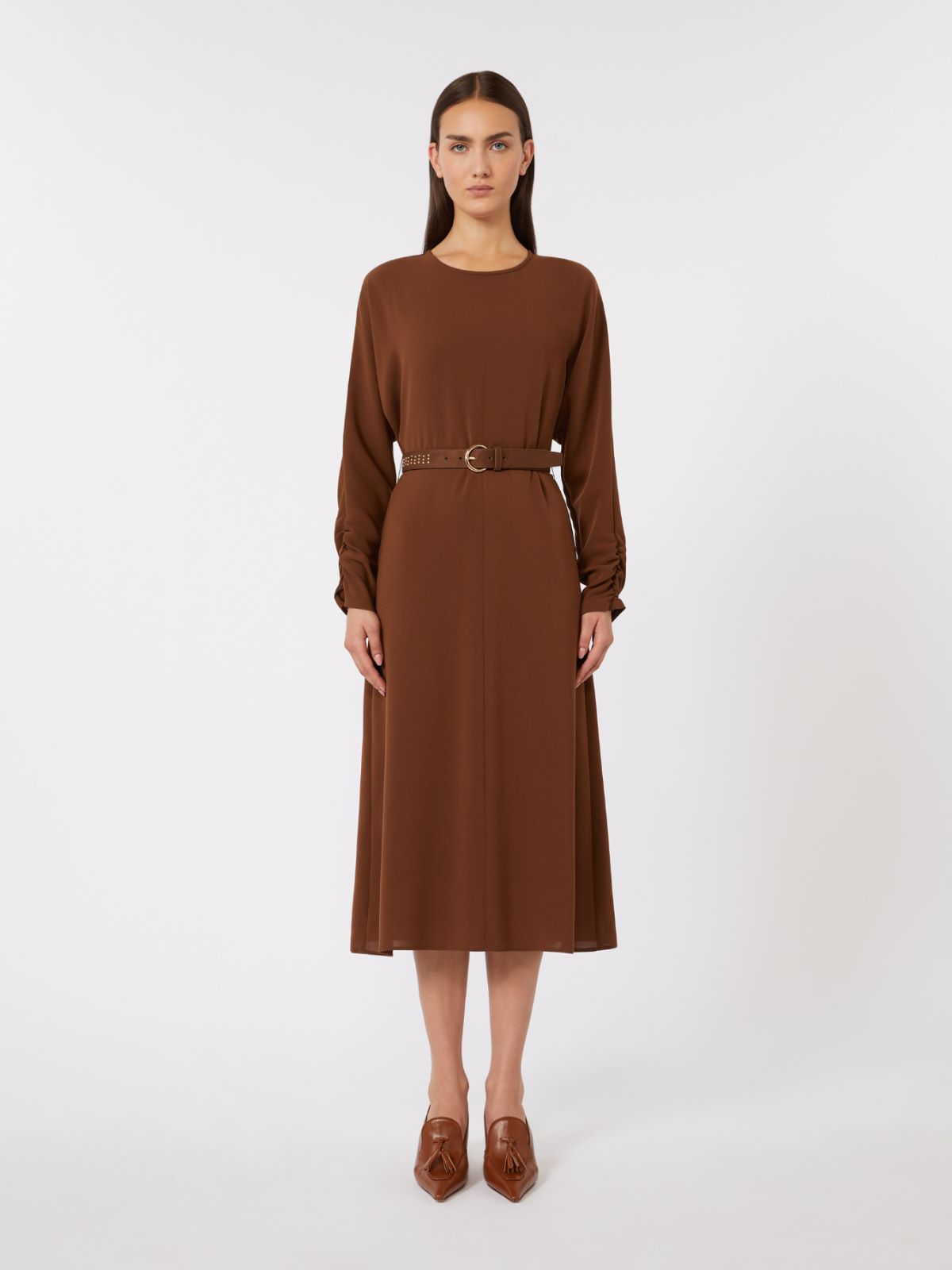 Cady flared dress - CHOCOLATE - Max Mara - 5