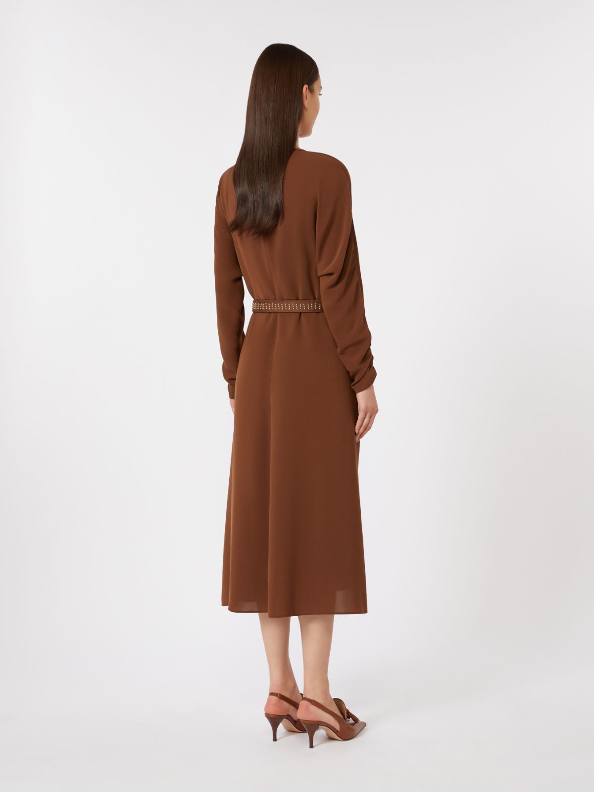 Cady flared dress - CHOCOLATE - Max Mara - 5