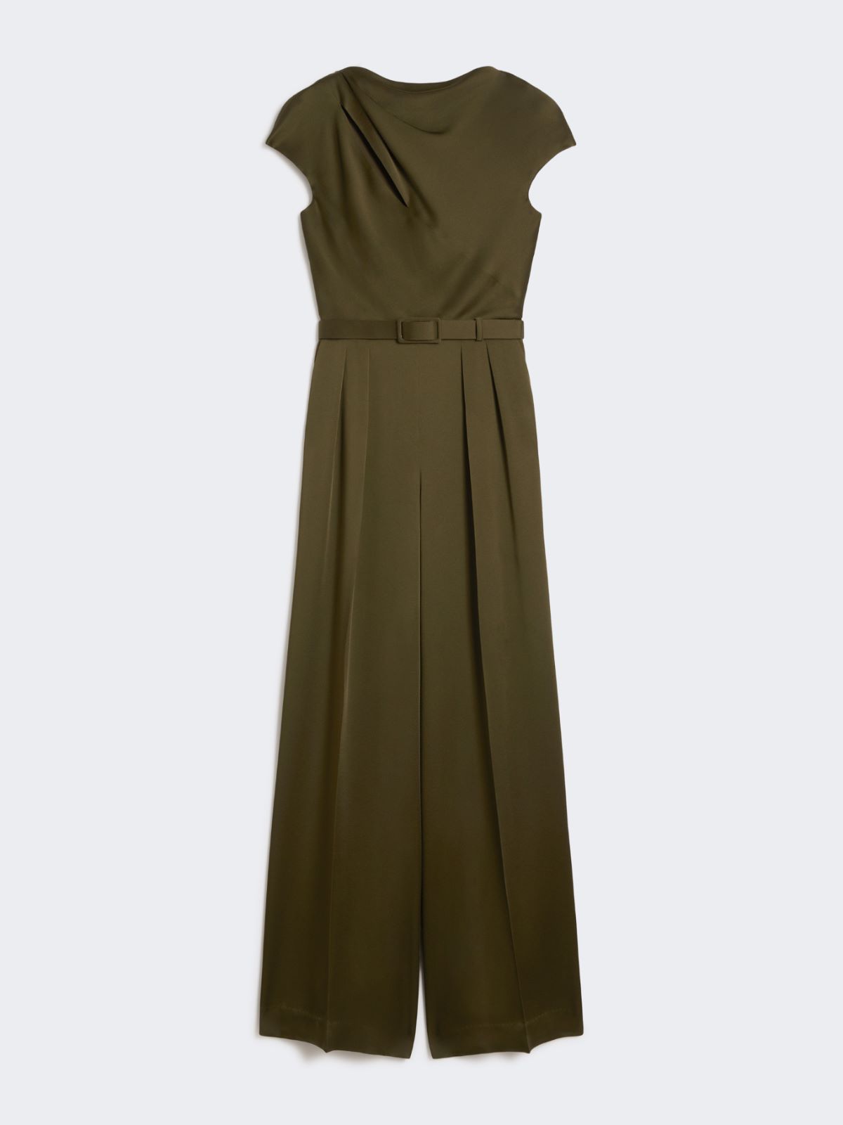 Envers satin jumpsuit - MOSS GREEN - Max Mara - 9