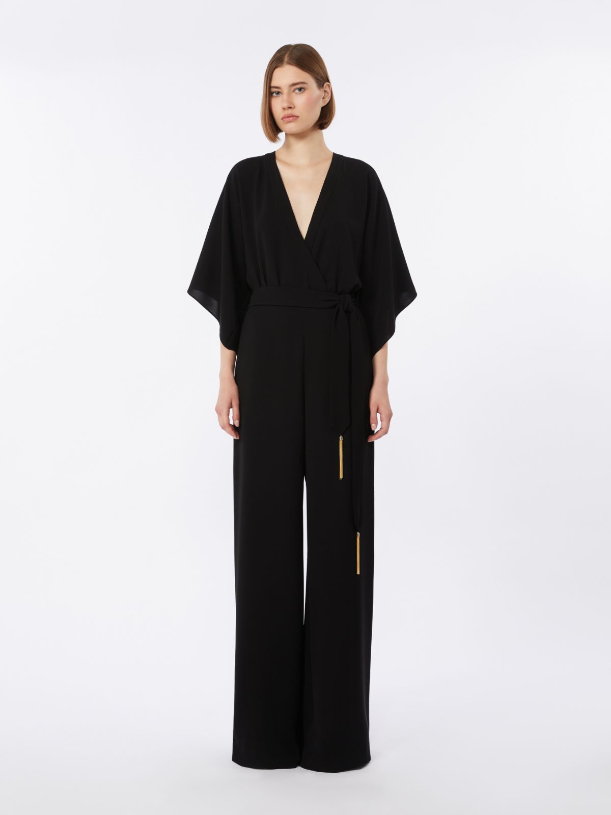 Lightweight cady jumpsuit - BLACK - Max Mara - 9