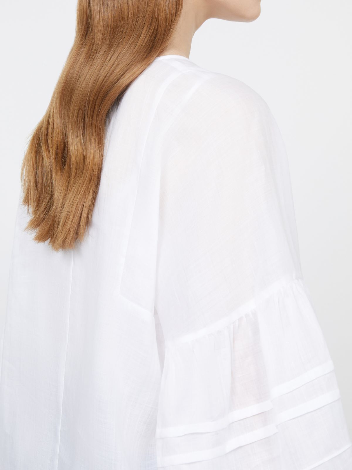 Ramie gauze blouse - WHITE - Max Mara - 5