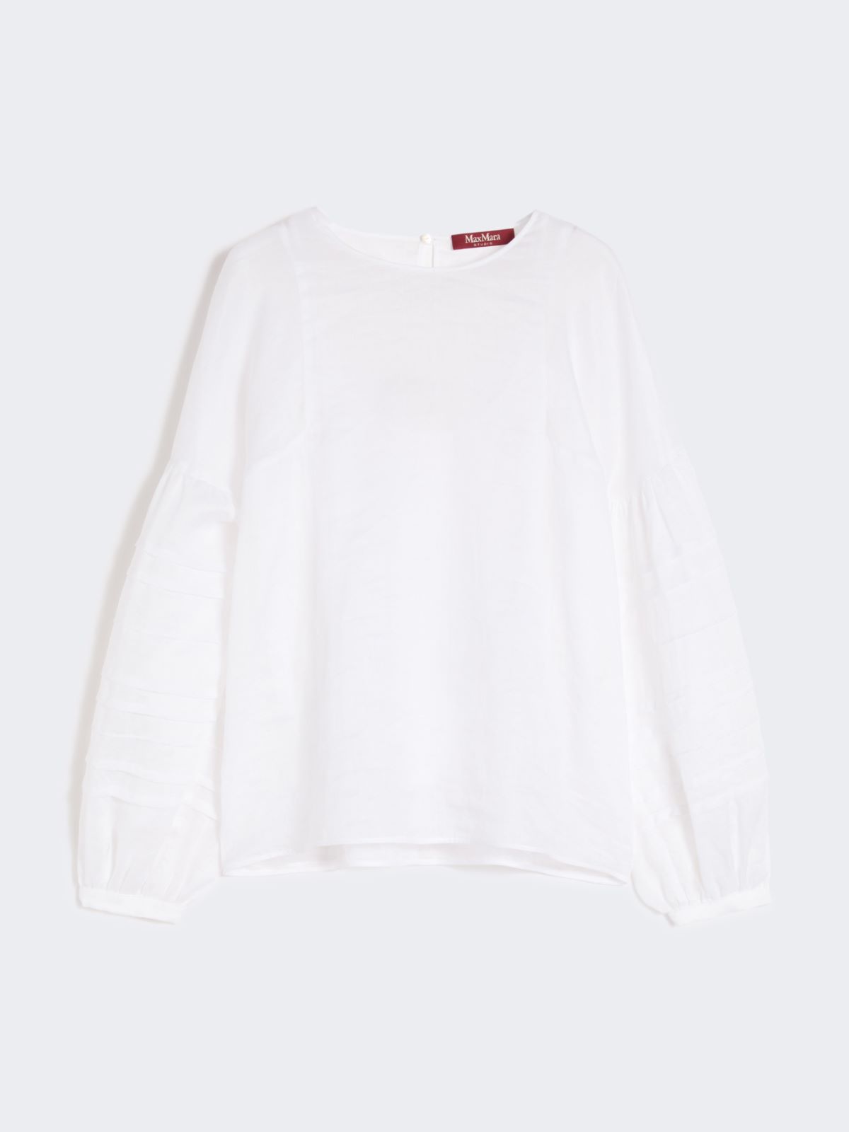 Ramie gauze blouse - WHITE - Max Mara - 6