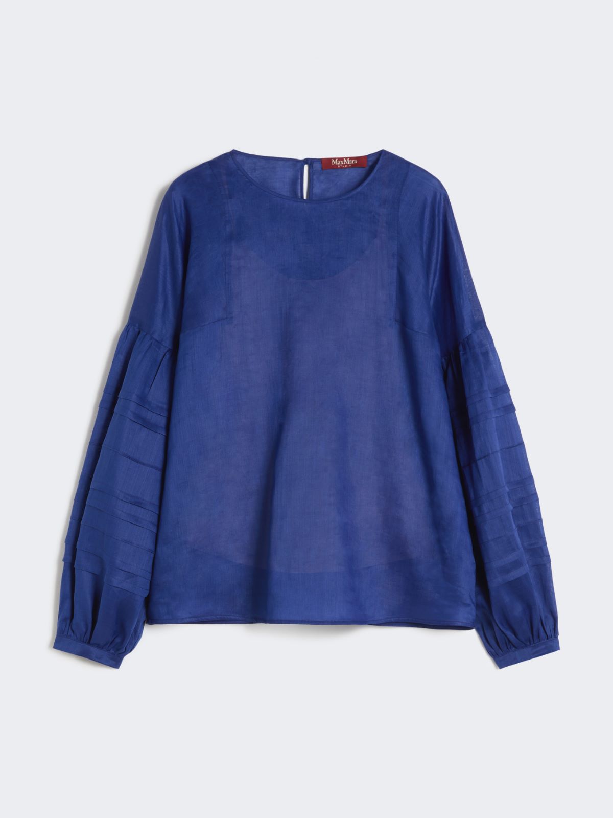 Ramie gauze blouse - NAVY - Max Mara - 4