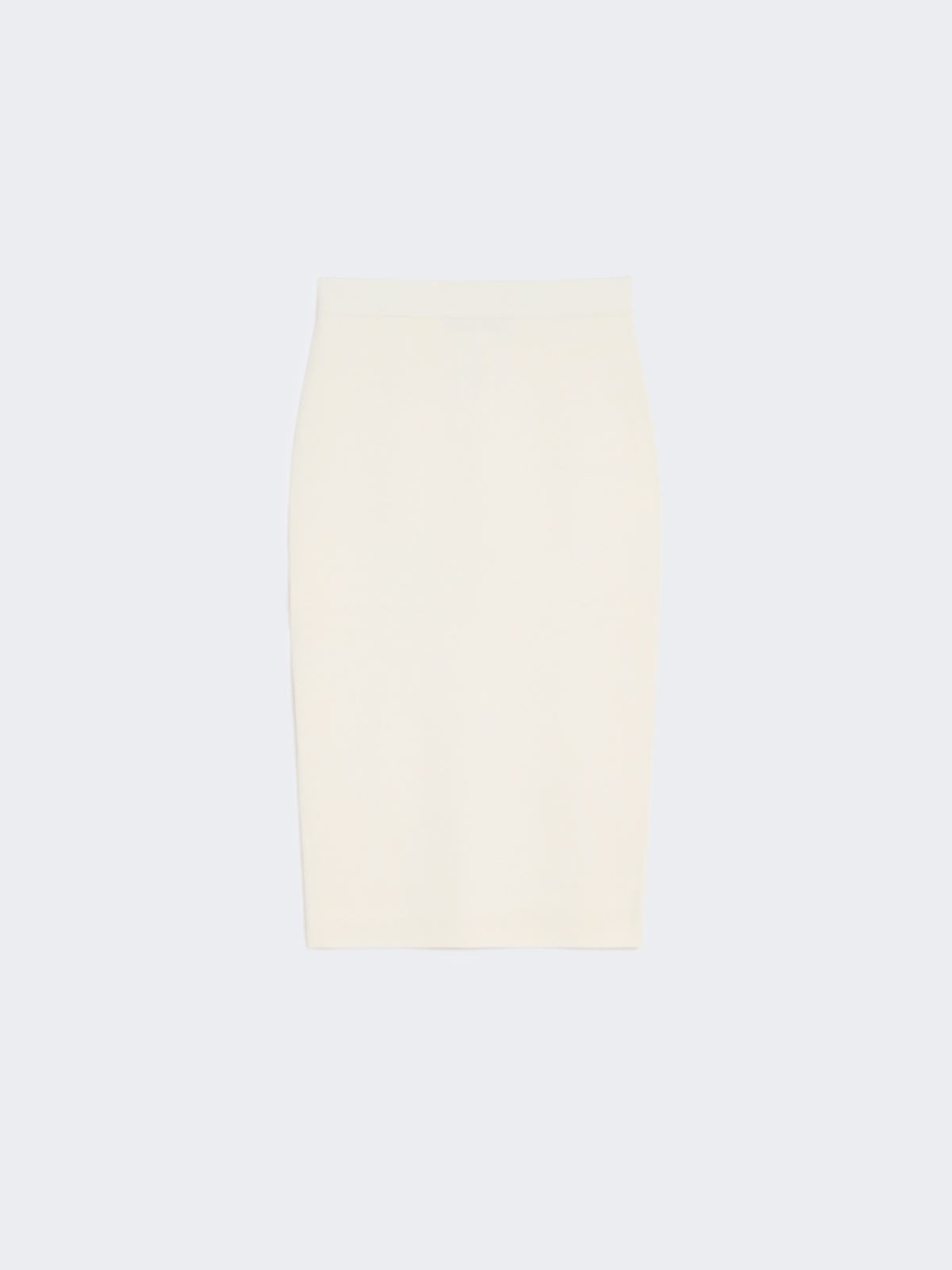 Stretch viscose pencil skirt - WHITE - Max Mara - 9